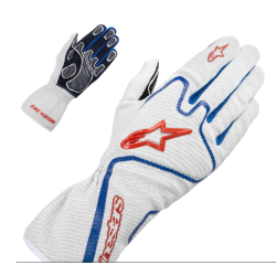Rękawiczki kartingowe Alpinestars Tech 1-K Race białe