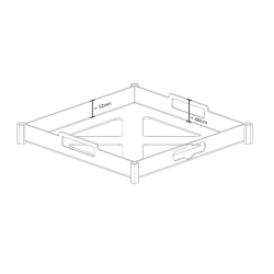 Platformy poziomujące do wag i ustawiania geometrii B-G Racing - komplet 4 szt.