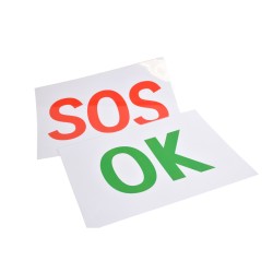 Tablica OK / SOS "OKEJKA" - FIA - laminowana