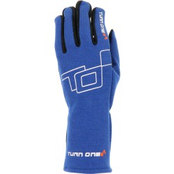 Rękawiczki rajdowe TURN ONE BASIC Nomex niebieskie