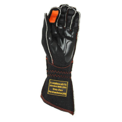 Rękawiczki TURN ONE PRO FIA czarne/pomarańczowe