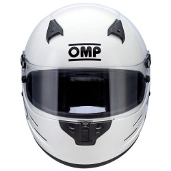 Kask zamknięty wyścigowy OMP GP8 EVO HANS FIA biały
