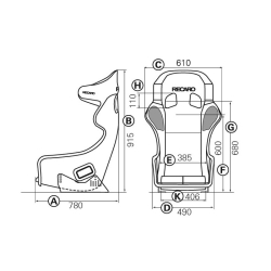 Fotel rajdowy / wyścigowy Recaro PRO RACER SPG XL FIA