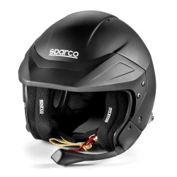 Kask otwarty Sparco FLUX RJ-I HANS FIA czarny mat