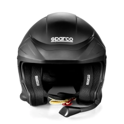 Kask otwarty Sparco FLUX RJ-I HANS FIA czarny mat