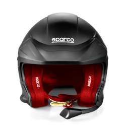 Kask otwarty Sparco FLUX RJ-I HANS FIA czarny mat